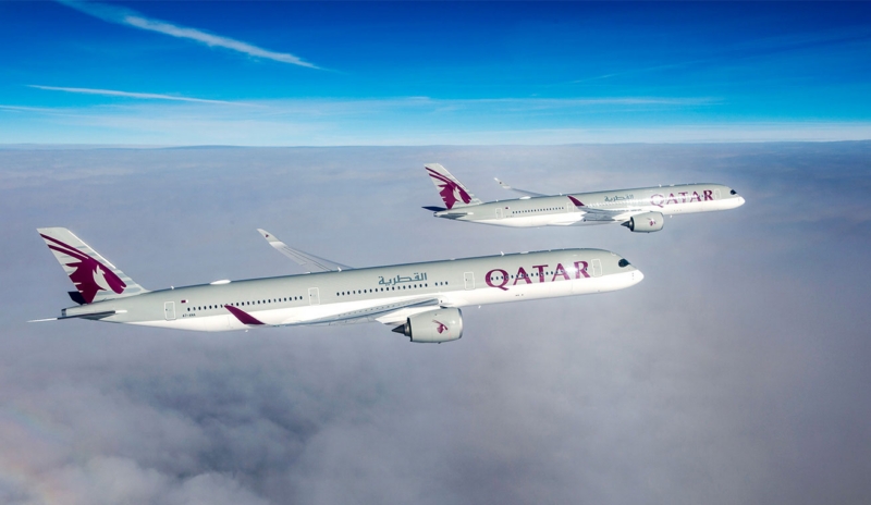 Qatar Airways A350-es gépe